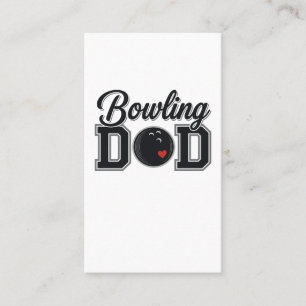Bowling Dad Vintage Gravur Shirt Design_1 Visitenkarte