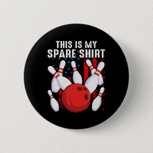 Bowling, das ist mein Spare Bowler Kinder Jungs Mä Button