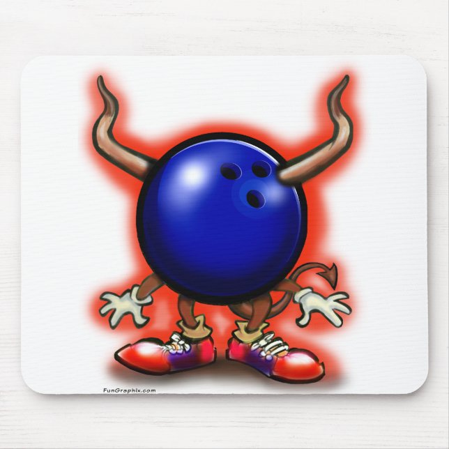 Bowling Demon Mousepad (Vorne)