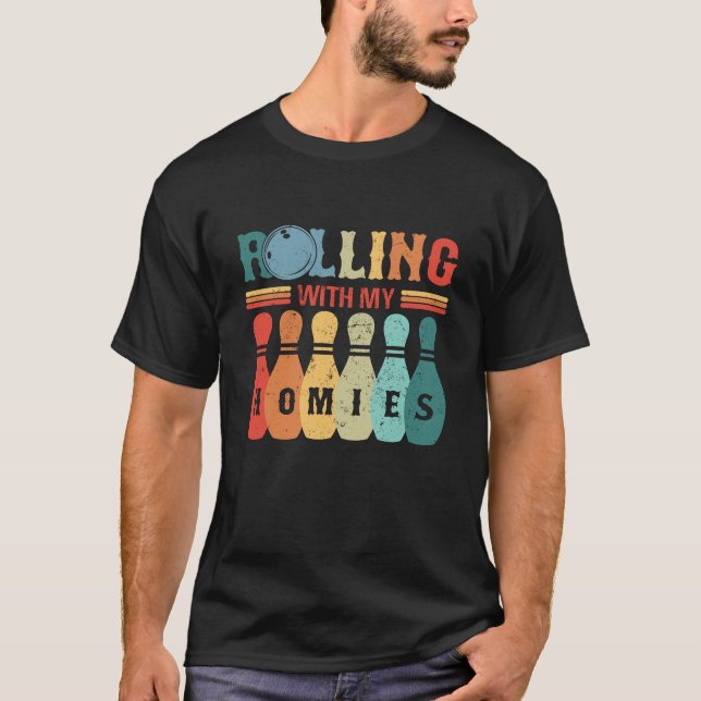 Bowling, der Spaß für meine Heimat anbietet T-Shirt (Vorderseite)