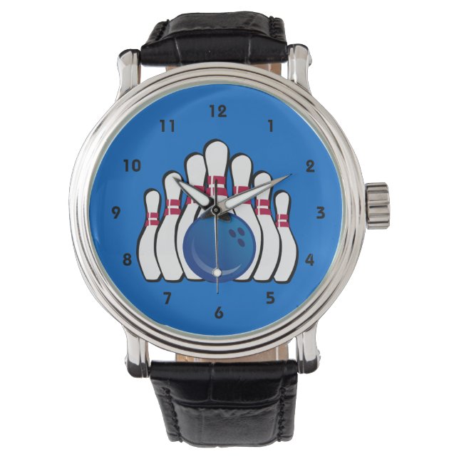 Bowling Design Watch Armbanduhr (Vorderseite)