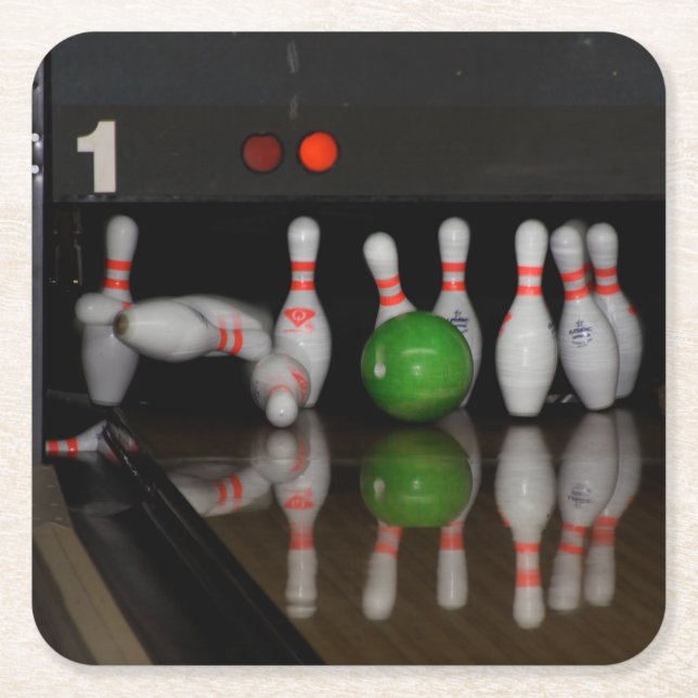 Bowling Drink Untersetzer (Vorderseite)
