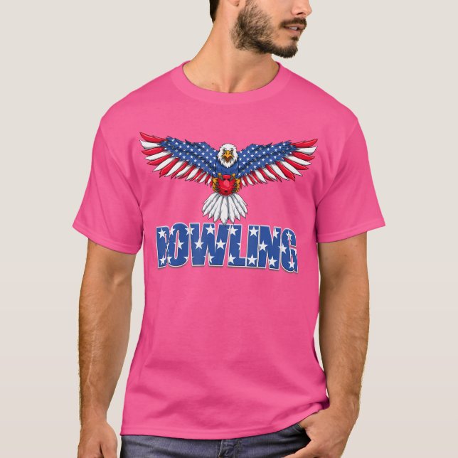 Bowling Eagle und die USA T-Shirt (Vorderseite)