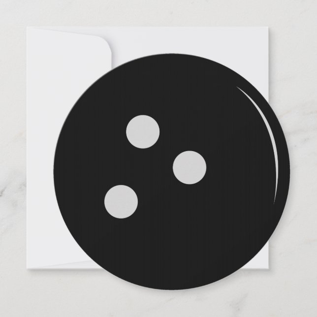 Bowling Einladung (Vorderseite)