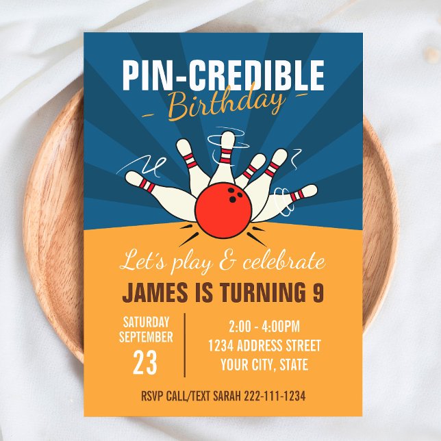 Bowling - Einladung zum Geburtstag (Von Creator hochgeladen)