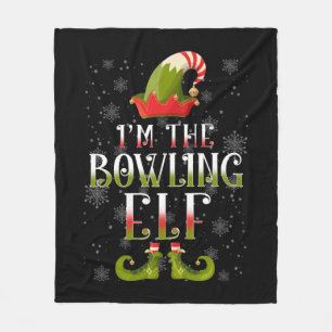 Bowling Elf Christmas Fleecedecke