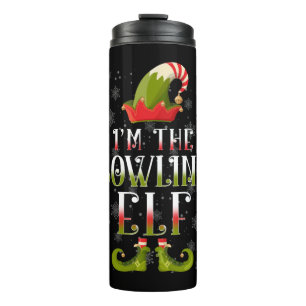 Bowling Elf Christmas Thermosbecher