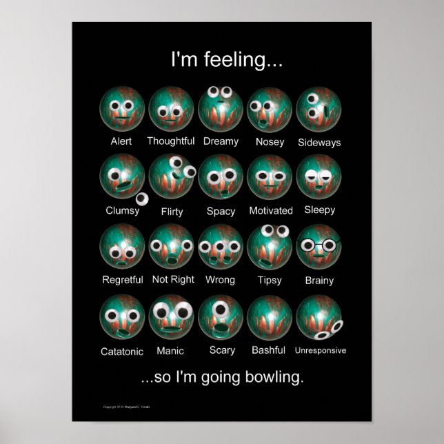 Bowling Emotions Poster (Vorne)
