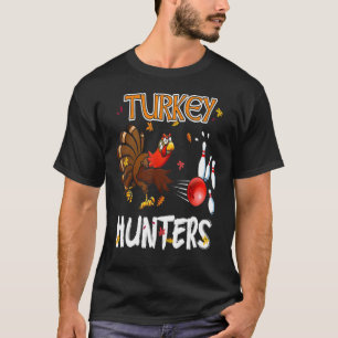 Bowling Erntedank Türkei Tag Türkei Jäger Bow T-Shirt