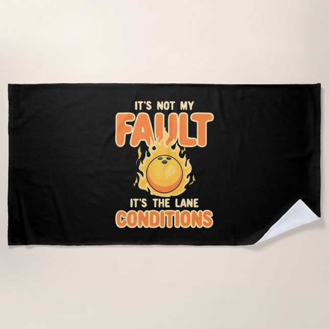 Bowling es sind die letzten Bedingungen Strandtuch (Vorderseite)