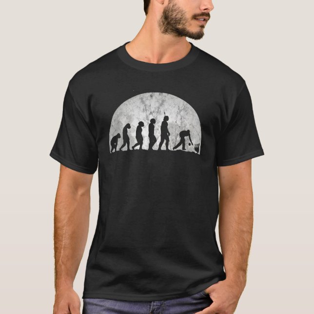 Bowling Evolution Evolution Of Man Cones Skittle T-Shirt (Vorderseite)