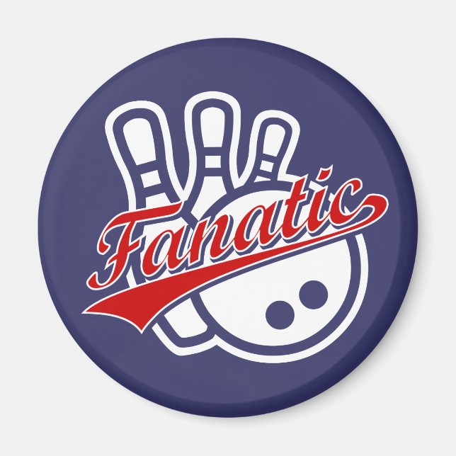 Bowling Fanatic Magnet (Vorne)