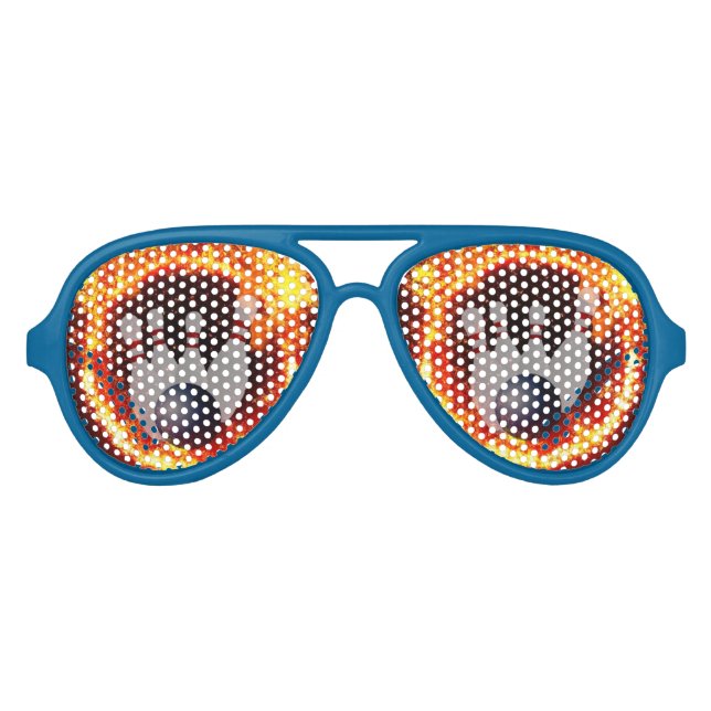Bowling Fire Funny Partybrille (Vorderseite)