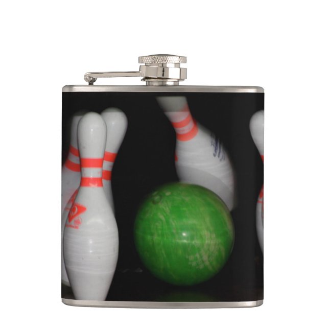 Bowling Flask Flachmann (Vorderseite)