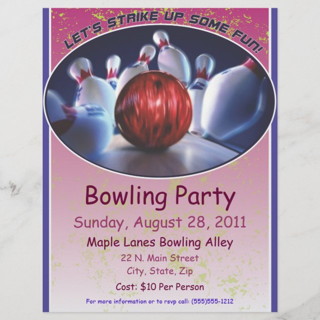Bowling Flyer (Vorne)