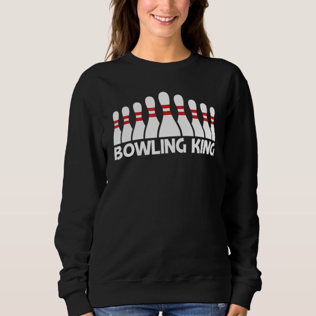 Bowling For Men Dad Boys Spare Ball Game League Sweatshirt (Vorderseite)