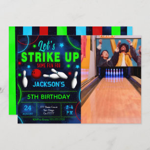Bowling Foto Einladung