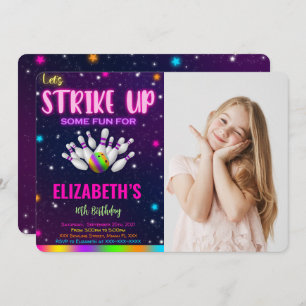 Bowling Foto Einladung
