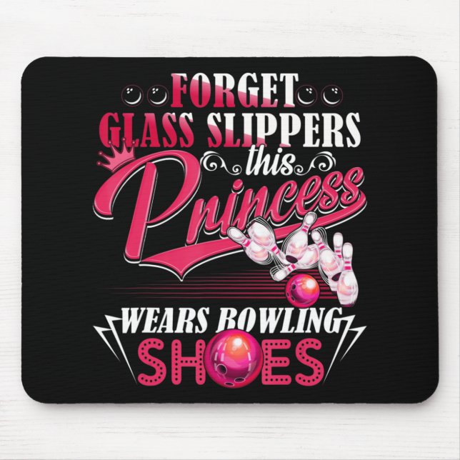 Bowling für Frauen Mädchen Kinder Mama Ehefrau Mousepad (Vorne)