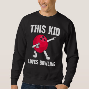 Bowling für Kinder Jungs Boys Bowler Game Lane Pla Sweatshirt