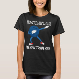 Bowling für Männer - Frauen, die sich mit der Ball T-Shirt