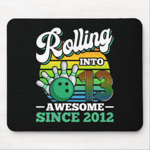 Bowling-Geburtstagsfeier rollt ins 13. Jahr 13.  Mousepad