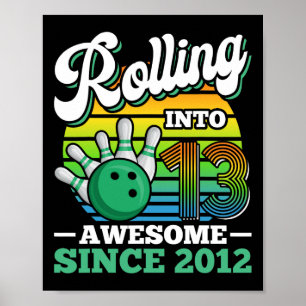 Bowling Geburtstagsparty in 13 Jahre 13. Poster