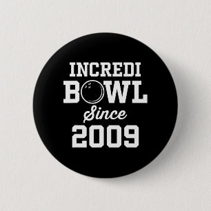 Bowling Geschenk für 13 Jahre alter Bowler 2009 13 Button