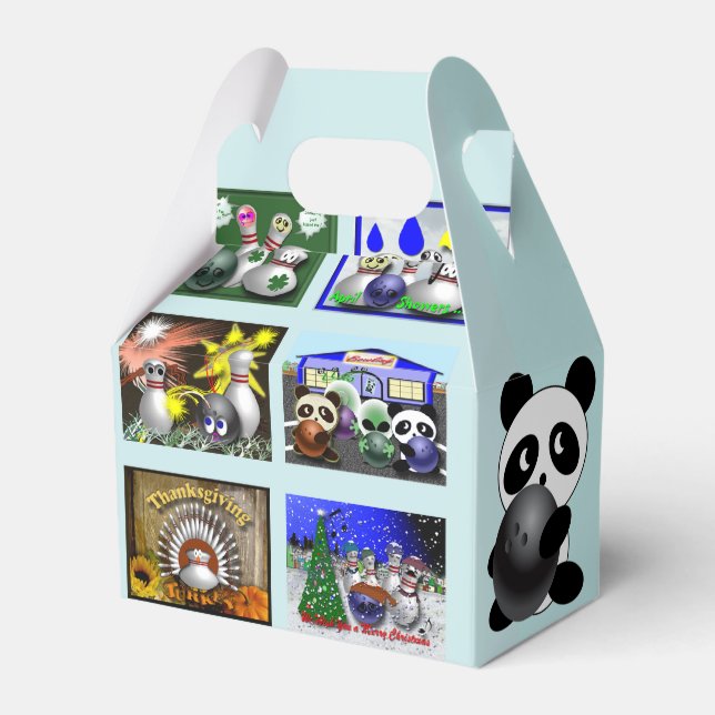 Bowling Geschenkschachtel (Vorderseite)