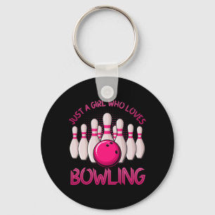 Bowling Gift for Girls Women Bowling Game Bowlers Schlüsselanhänger