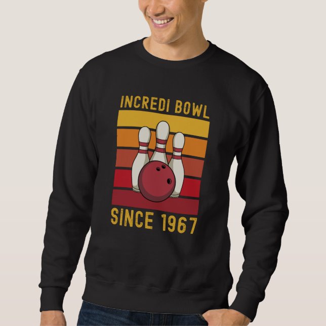 Bowling Gift für den 54-jährigen Bowler 1967 Sweatshirt (Vorderseite)