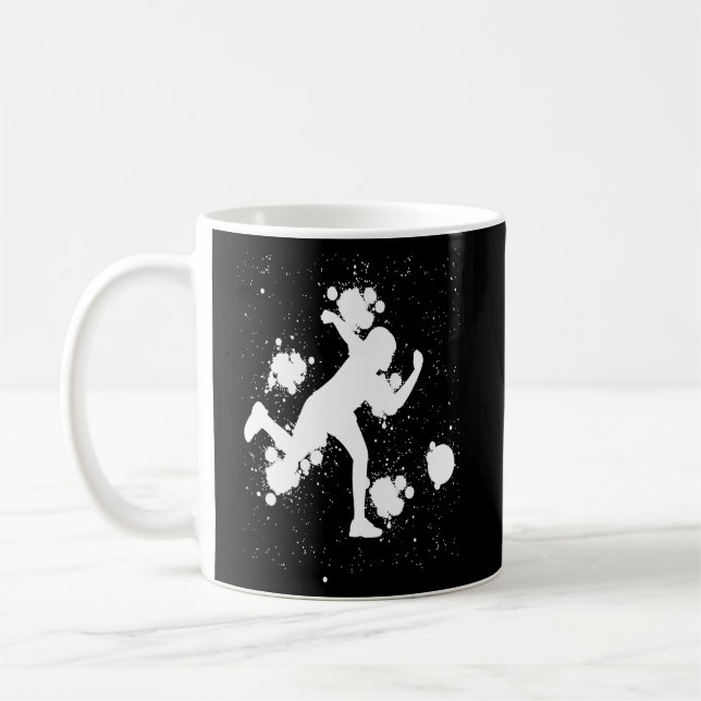 Bowling Girl Ball Button Bowler Strike Bowling Fan Kaffeetasse (Links)