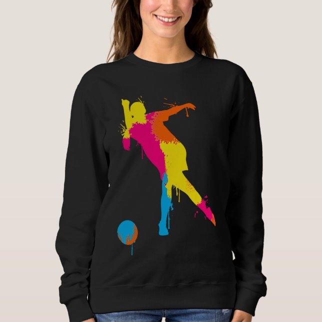 Bowling Girl Ball Pin Bowler Strike Team Bowling A Sweatshirt (Vorderseite)