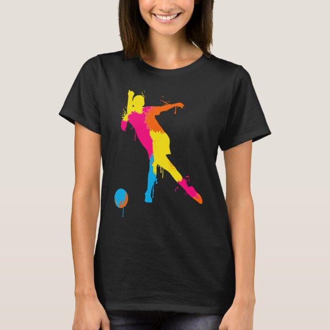 Bowling Girl Ball Pin Bowler Strike Team Bowling A T-Shirt (Vorderseite)
