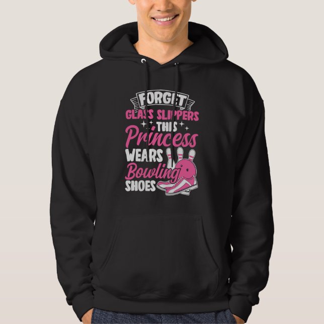 Bowling Girl Princess Pin Bowler Strike Bowling Fa Hoodie (Vorderseite)