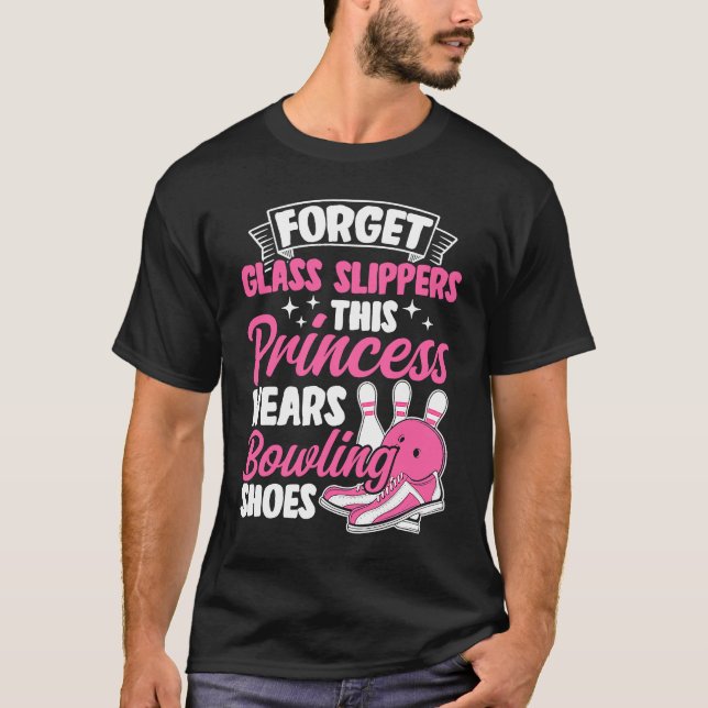 Bowling Girl Princess Pin Bowler Strike Bowling Fa T-Shirt (Vorderseite)
