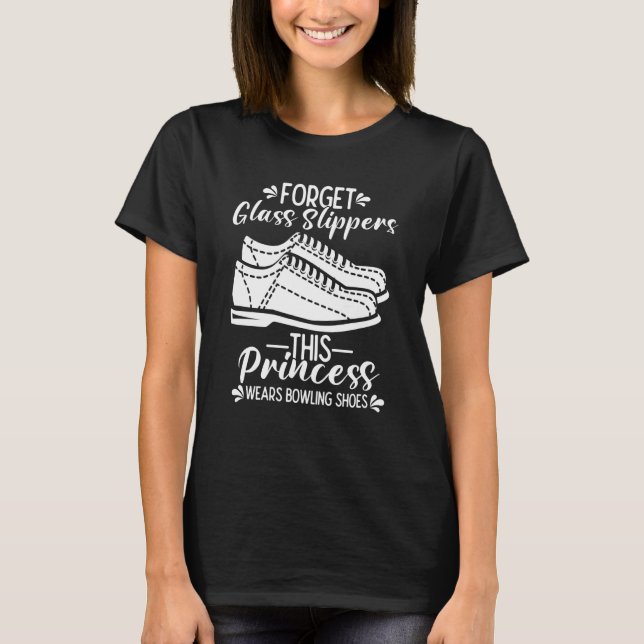 Bowling Girl Princess Pin Bowler Strike Bowling Te T-Shirt (Vorderseite)