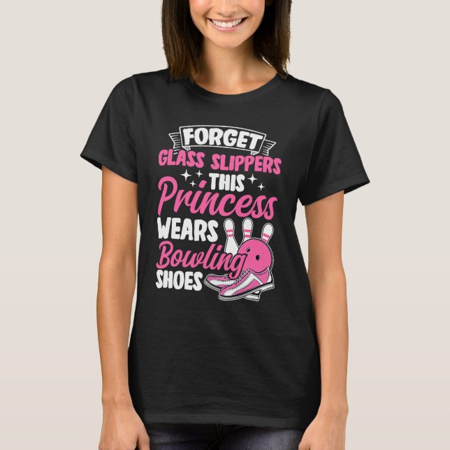 Bowling Girl Princess Pin Bowler Strike Team Bowli T-Shirt (Vorderseite)