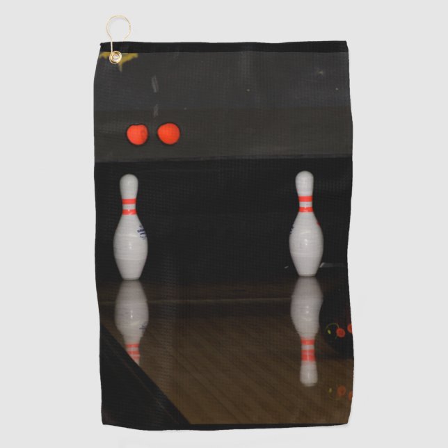 Bowling Golfhandtuch (Vorderseite)
