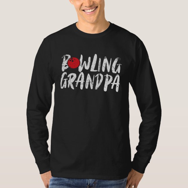 Bowling Grandpa Bowler Papa Grandfather Father s D T-Shirt (Vorderseite)