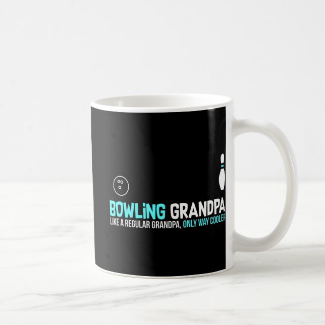 Bowling Grandpa Fun Niedlich League Gift Kaffeetasse (Rechts)