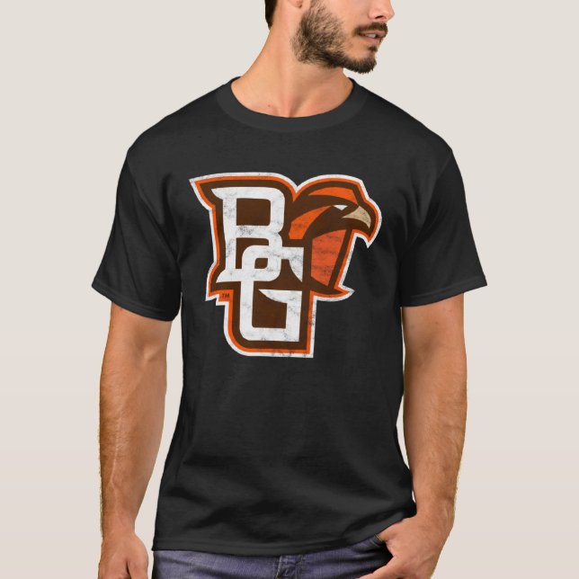 Bowling Green BGSU Falcons Distressed Primary T-Shirt (Vorderseite)