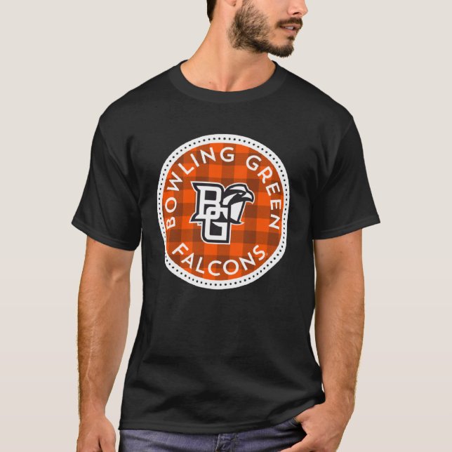 Bowling Green BGSU Falcons Plaid Badge T-Shirt (Vorderseite)