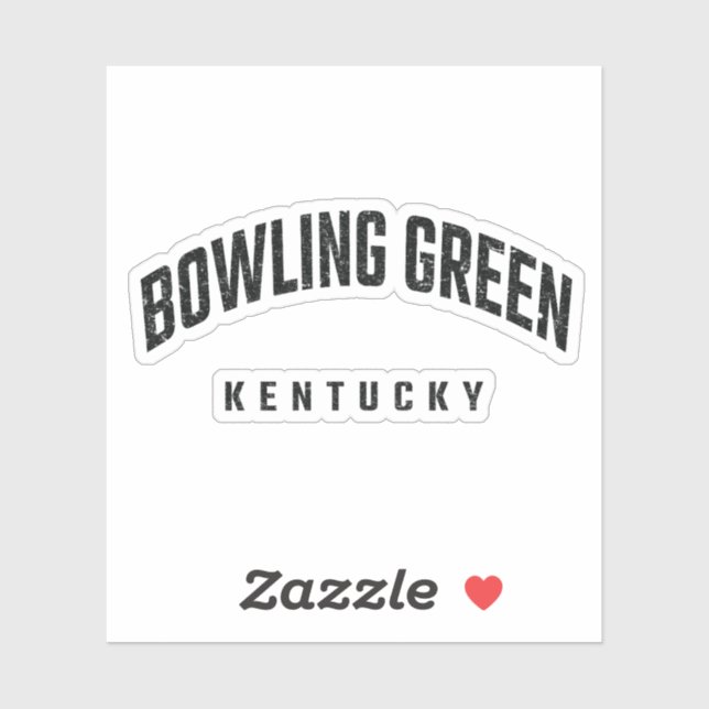 Bowling Green Kentucky KY Aufkleber (Blatt)