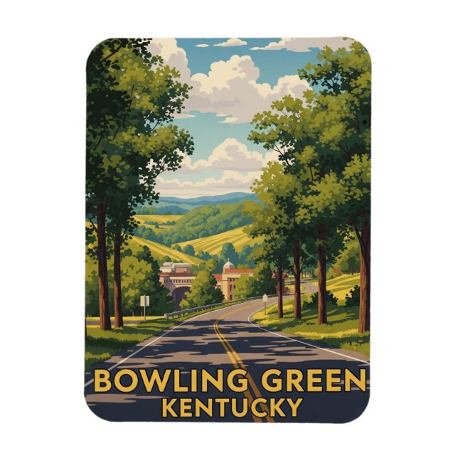 Bowling Green Kentucky Travel Magnet (Vertikal)