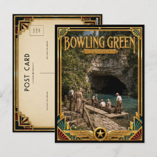 Bowling Green Kentucky Vintage Art Deco Golden Age Postkarte