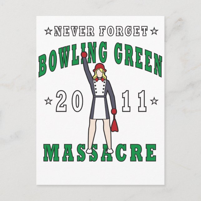 Bowling Grünes Massaker 2011 Postkarte (Vorderseite)