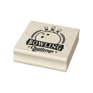 Bowling Gummistempel