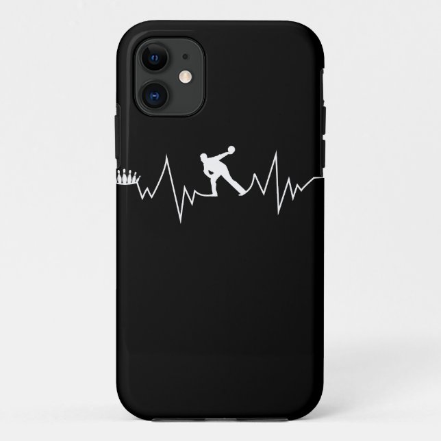 Bowling Heartbeat-Geschenk für Bowlers Case-Mate iPhone Hülle (Rückseite)
