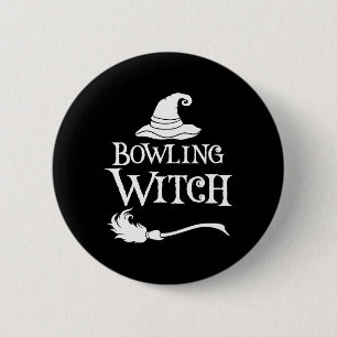 Bowling Hexenmeister Halloween Kostüm Shirt Button